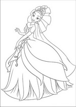coloring page Princess and the Frog